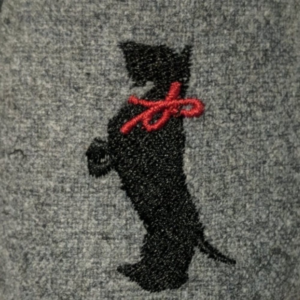 Talbots Georgina Gray Flats with Black Scottie Dog Accent – Women’s Size 7 - Picture 5 of 7